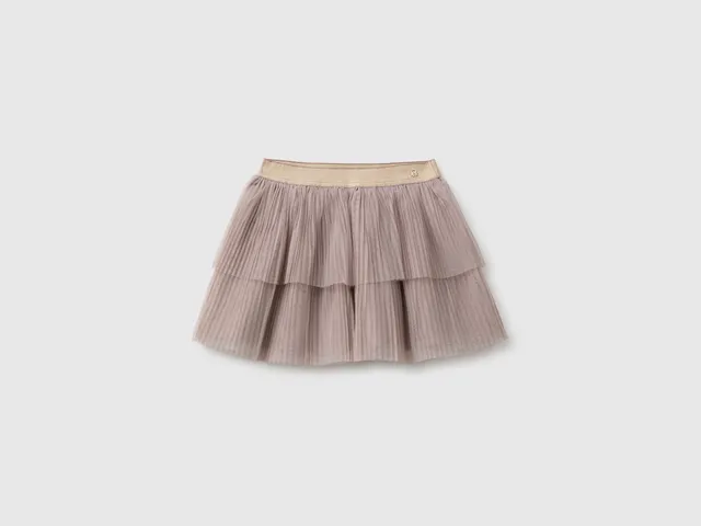 United Colors of Benetton gonna tulle plissettato bambina