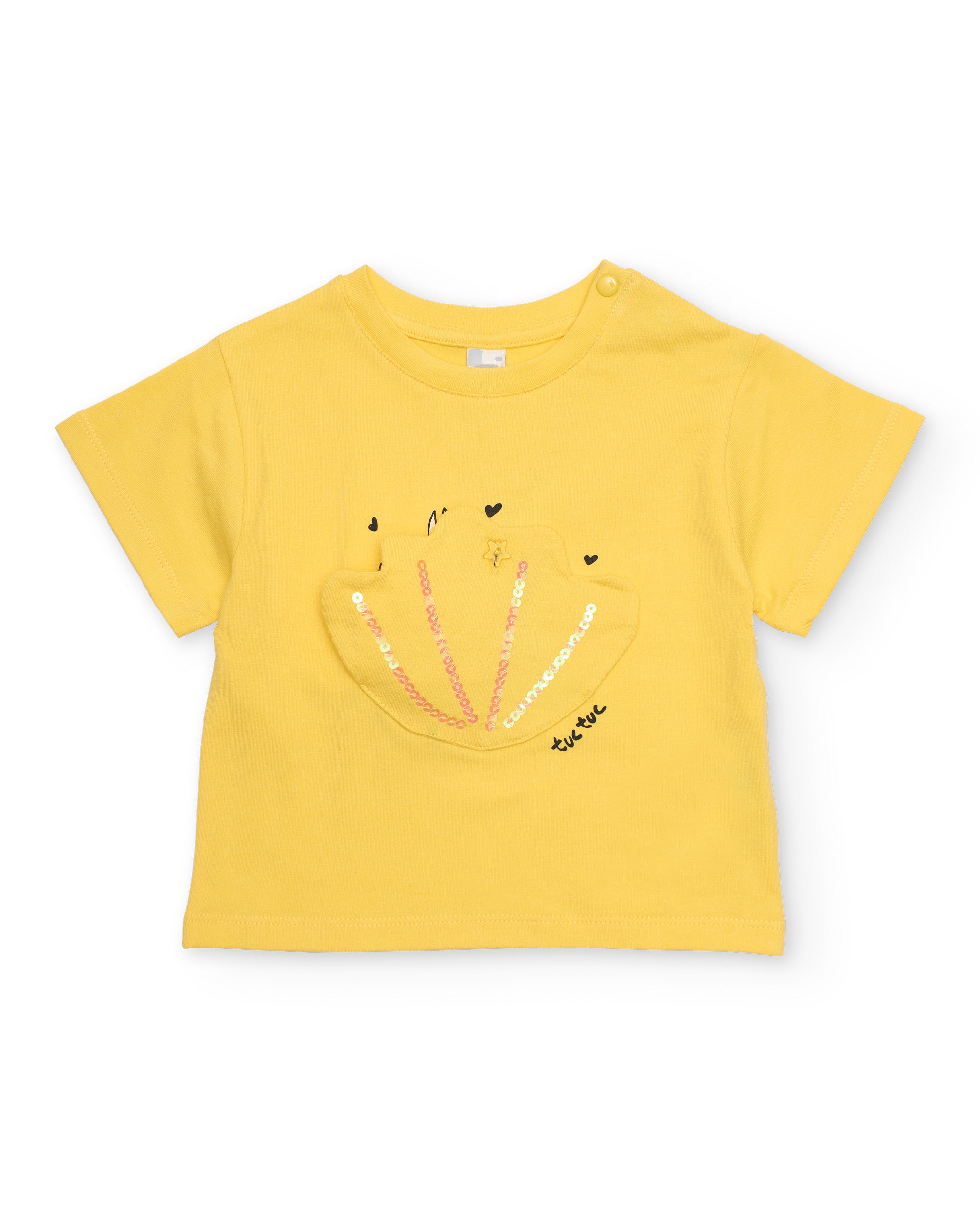 TucTuc Completi Completo Bambina Giallo Paillettes