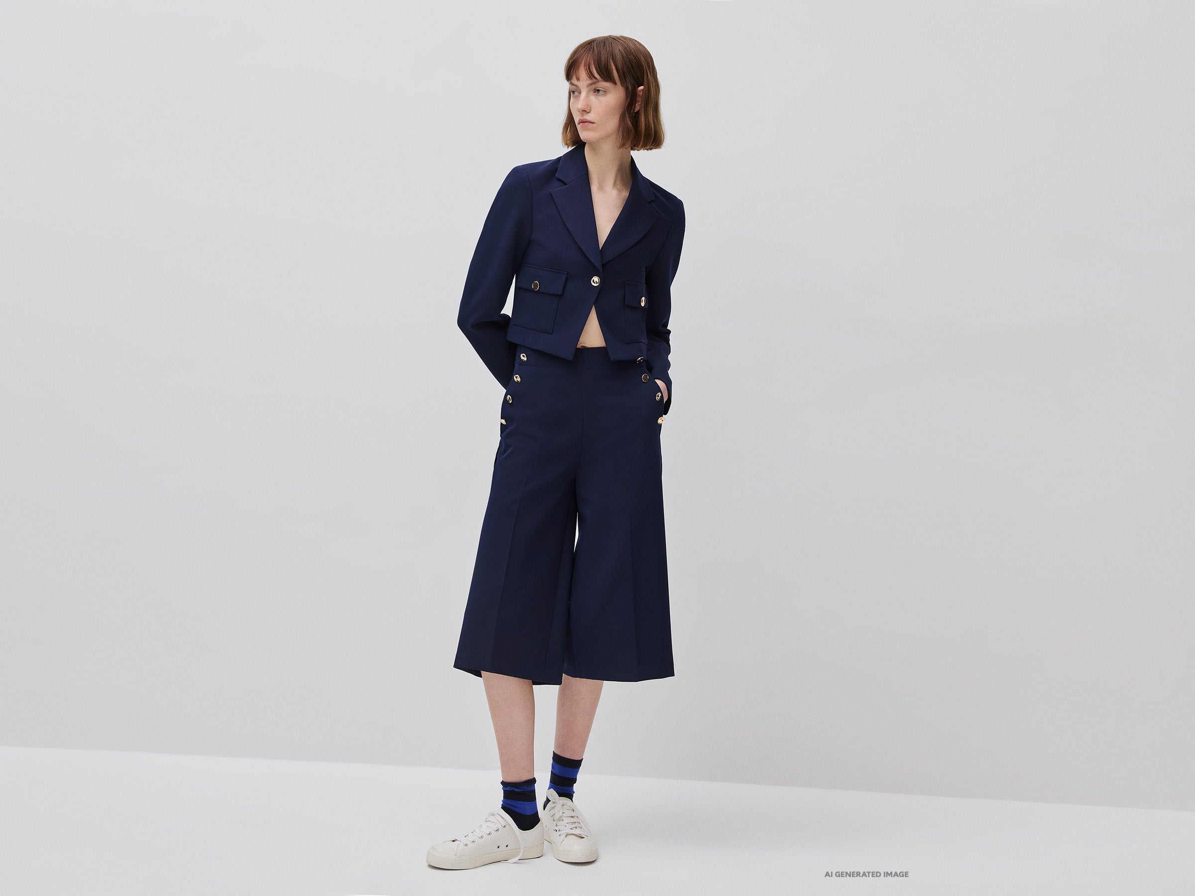United Colors of Benetton Blazer Corto 243XDW03M Giacca Viscosa