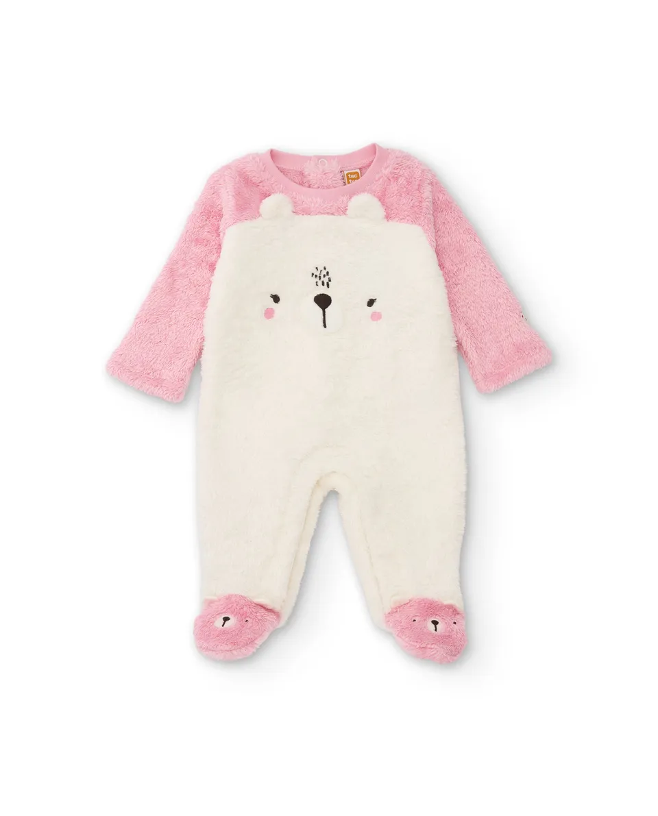 TucTuc Tutine tutina neonato bianca orecchiette orso