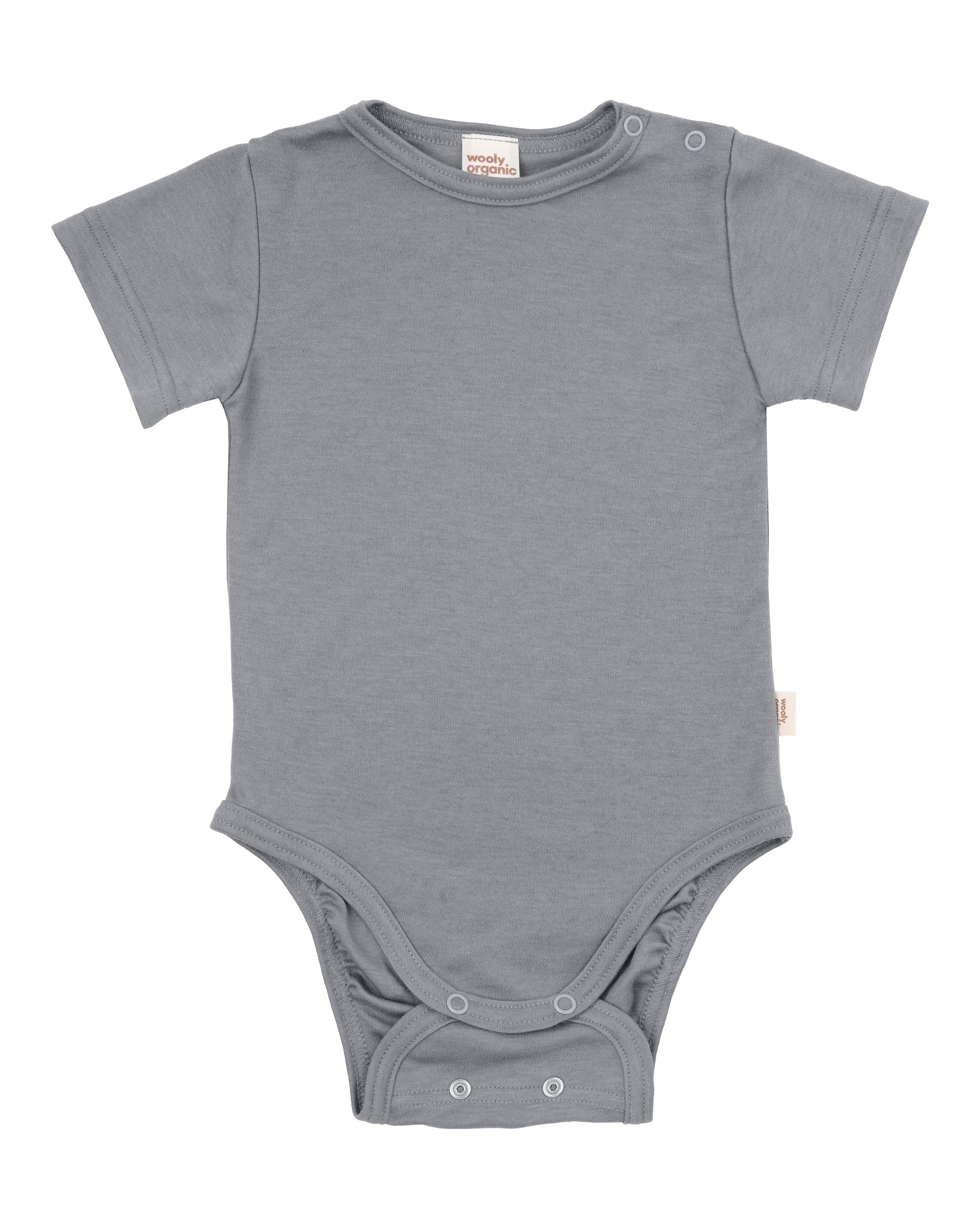 Woolly Organic Body body neonato manica corta lyocell lana AW26