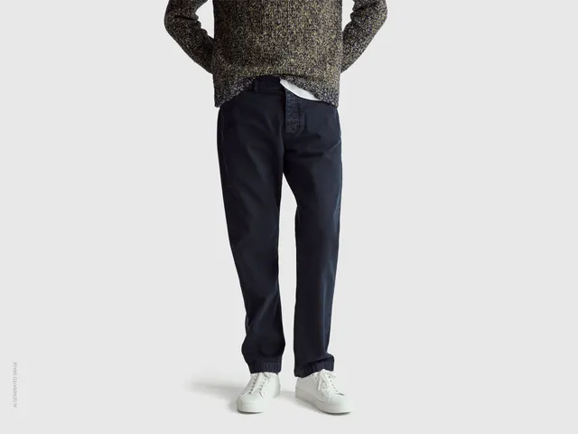 United Colors of Benetton pantaloni chino dritti taglia 50 cotone