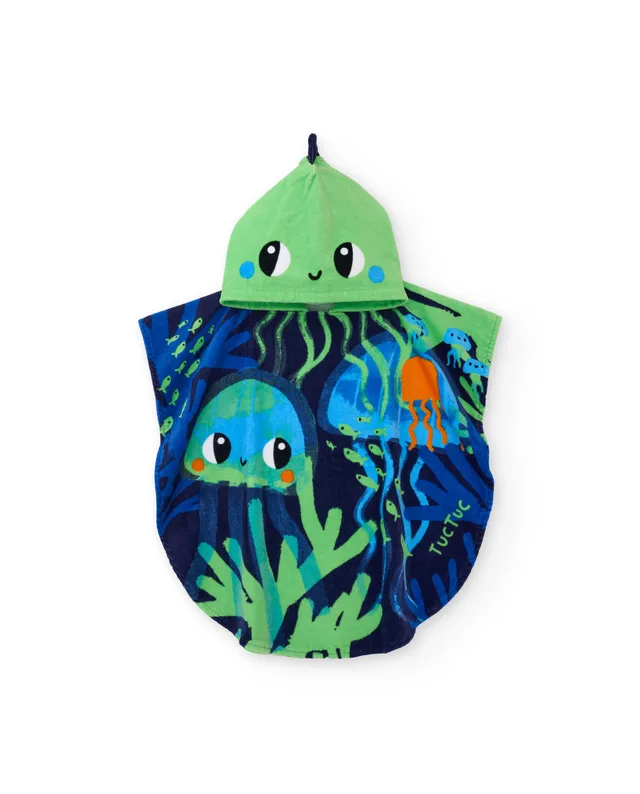 TucTuc Asciugamani Poncho Bambino Navy U Fantasia Marina
