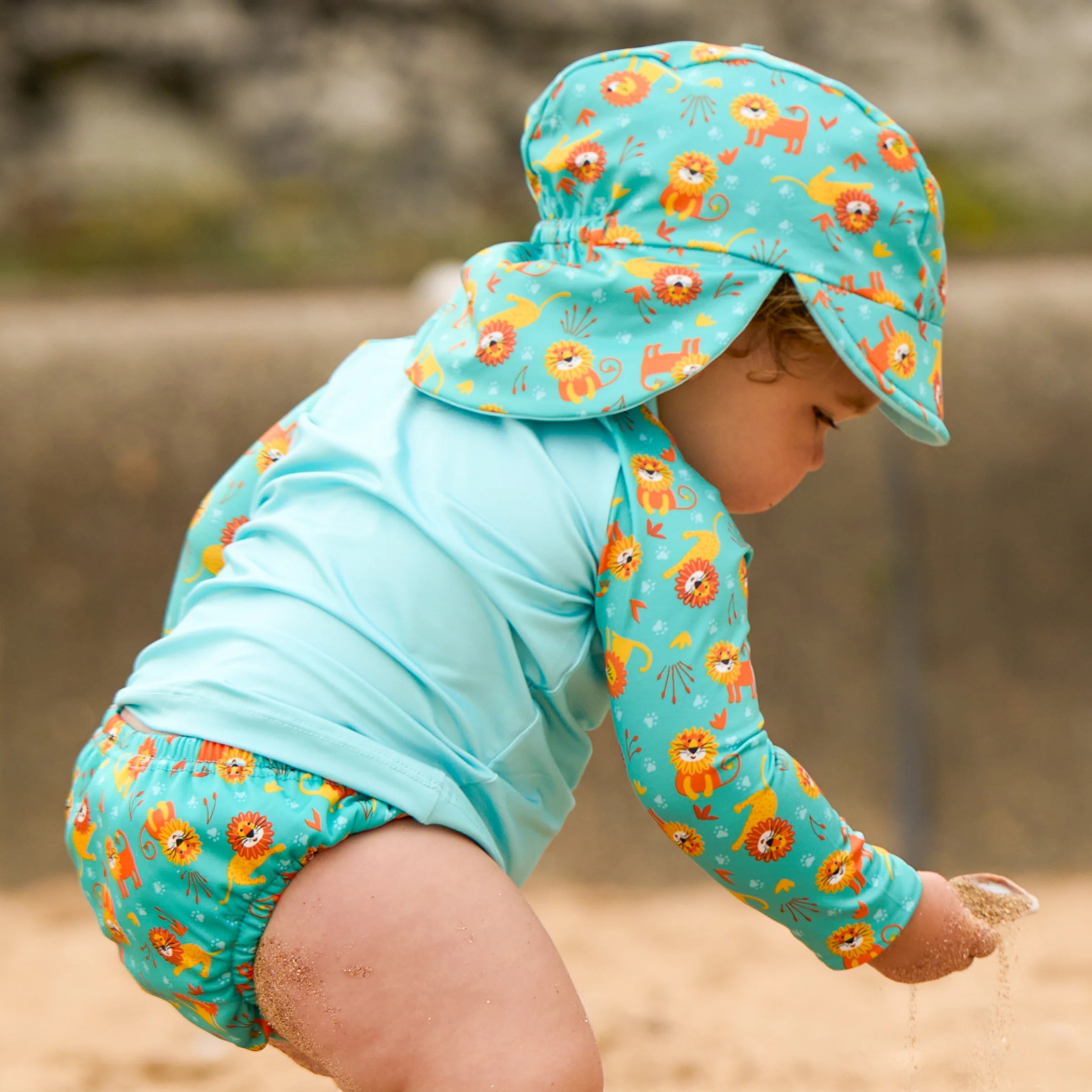 Bambino Mio set mare 3 pezzi Cool Cats UPF 40+ 6-12 mesi