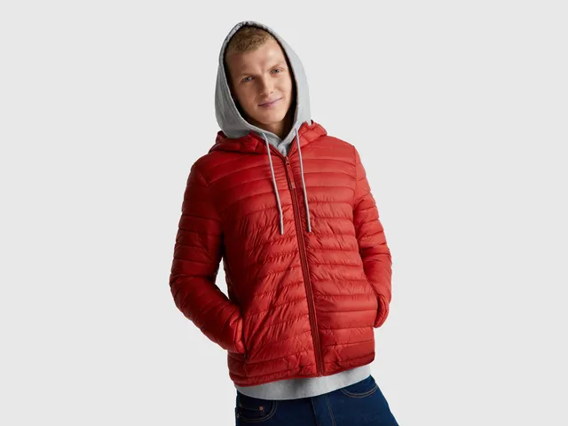 United Colors of Benetton Jackets piumino nylon cappuccio
