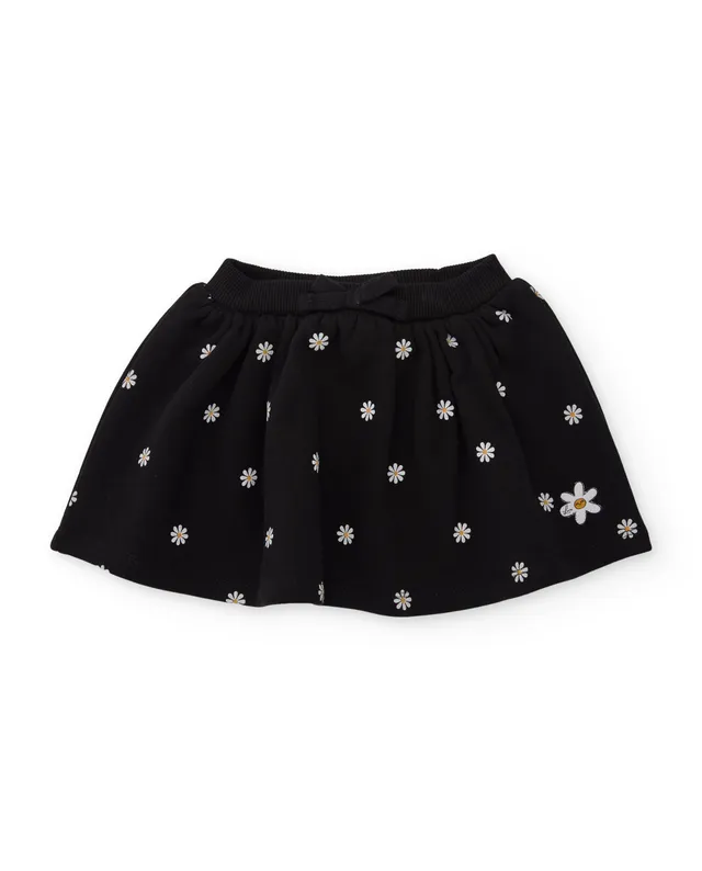TucTuc Gonne gonna cotone bambina nero stampa fiori
