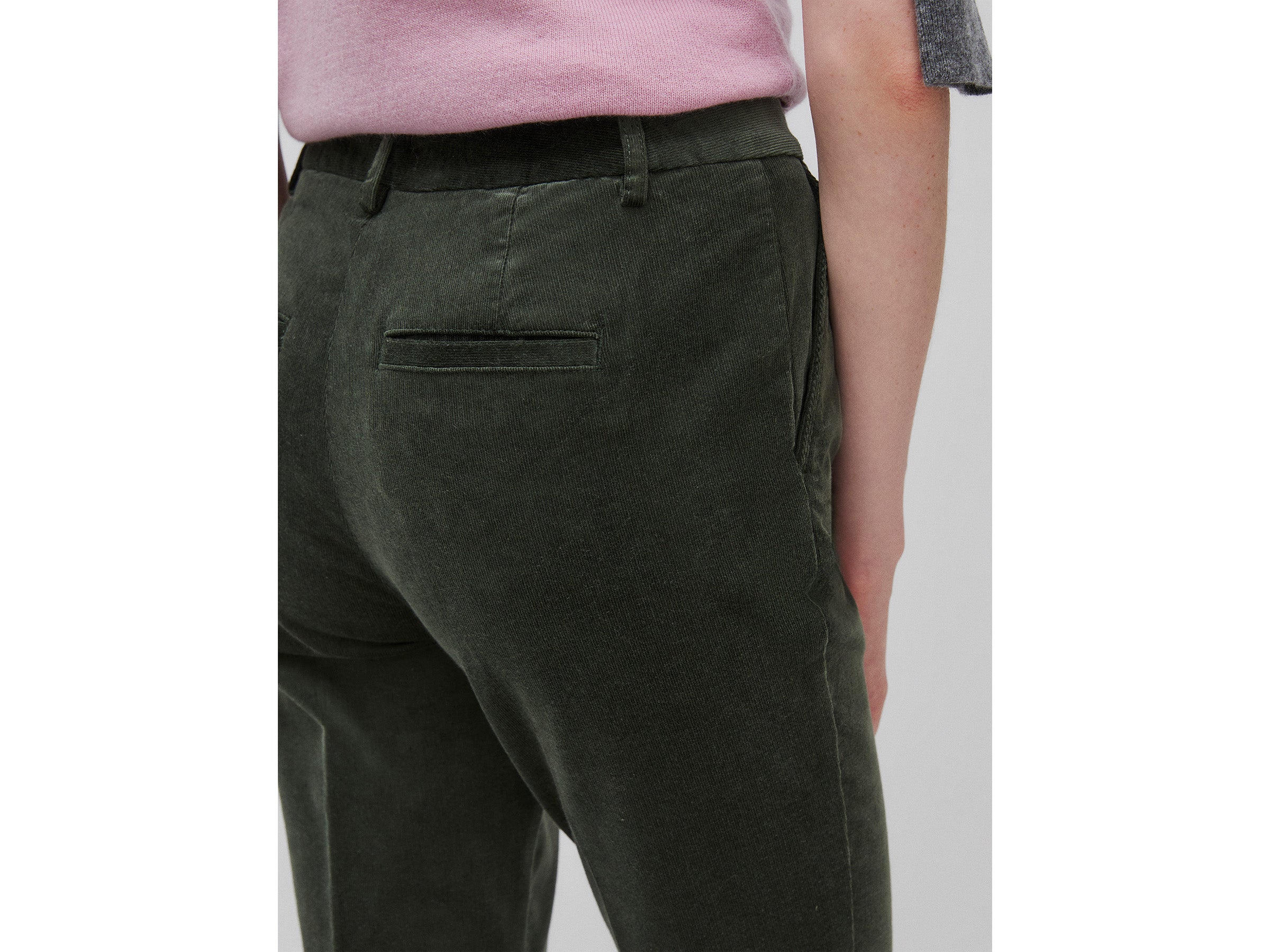 United Colors of Benetton Trousers Pantaloni Chino Velluto Cotone Modal