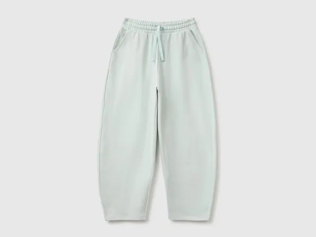United Colors of Benetton Pantaloni Jogger Felpa Cotone Balloon