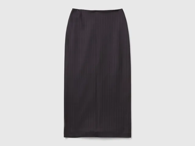 United Colors of Benetton Midi Skirt gonna midi viscosa spacco