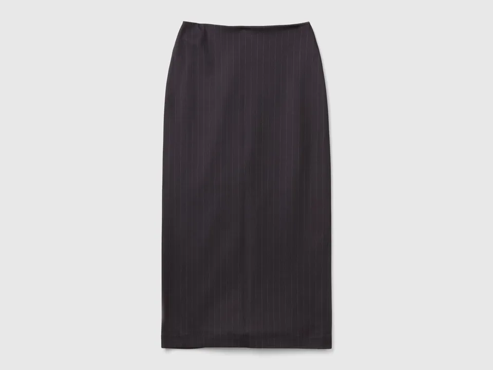 United Colors of Benetton Midi Skirt gonna midi viscosa spacco