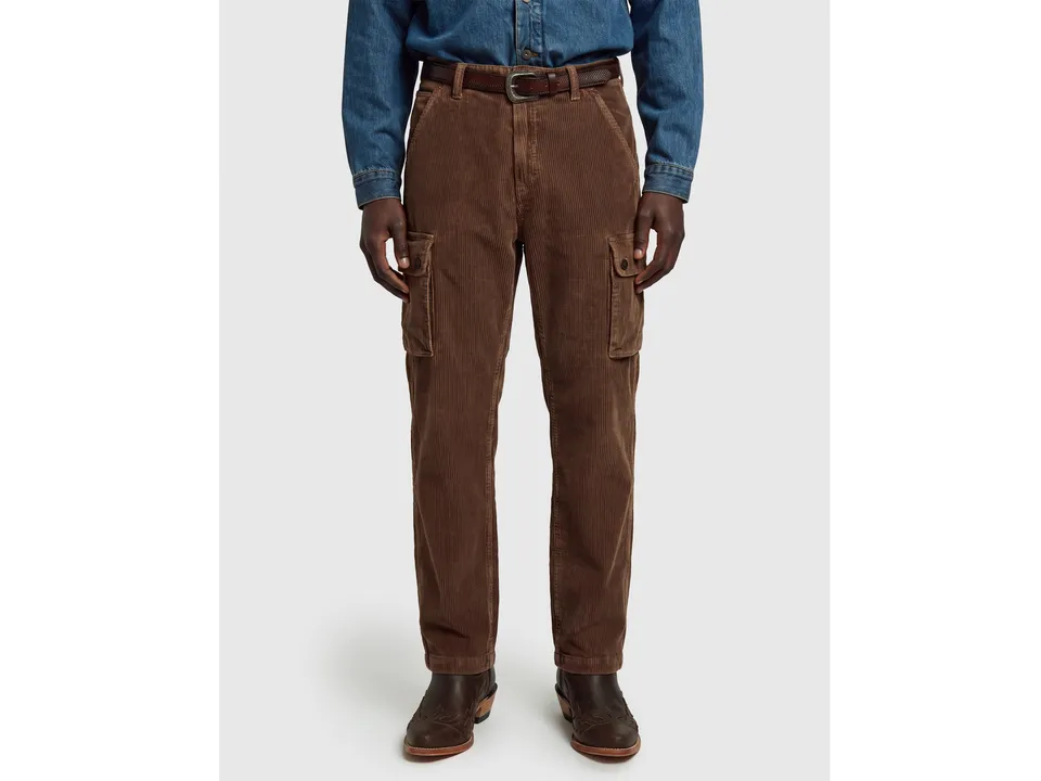 United Colors of Benetton Used cargo pantaloni velluto cotone 32