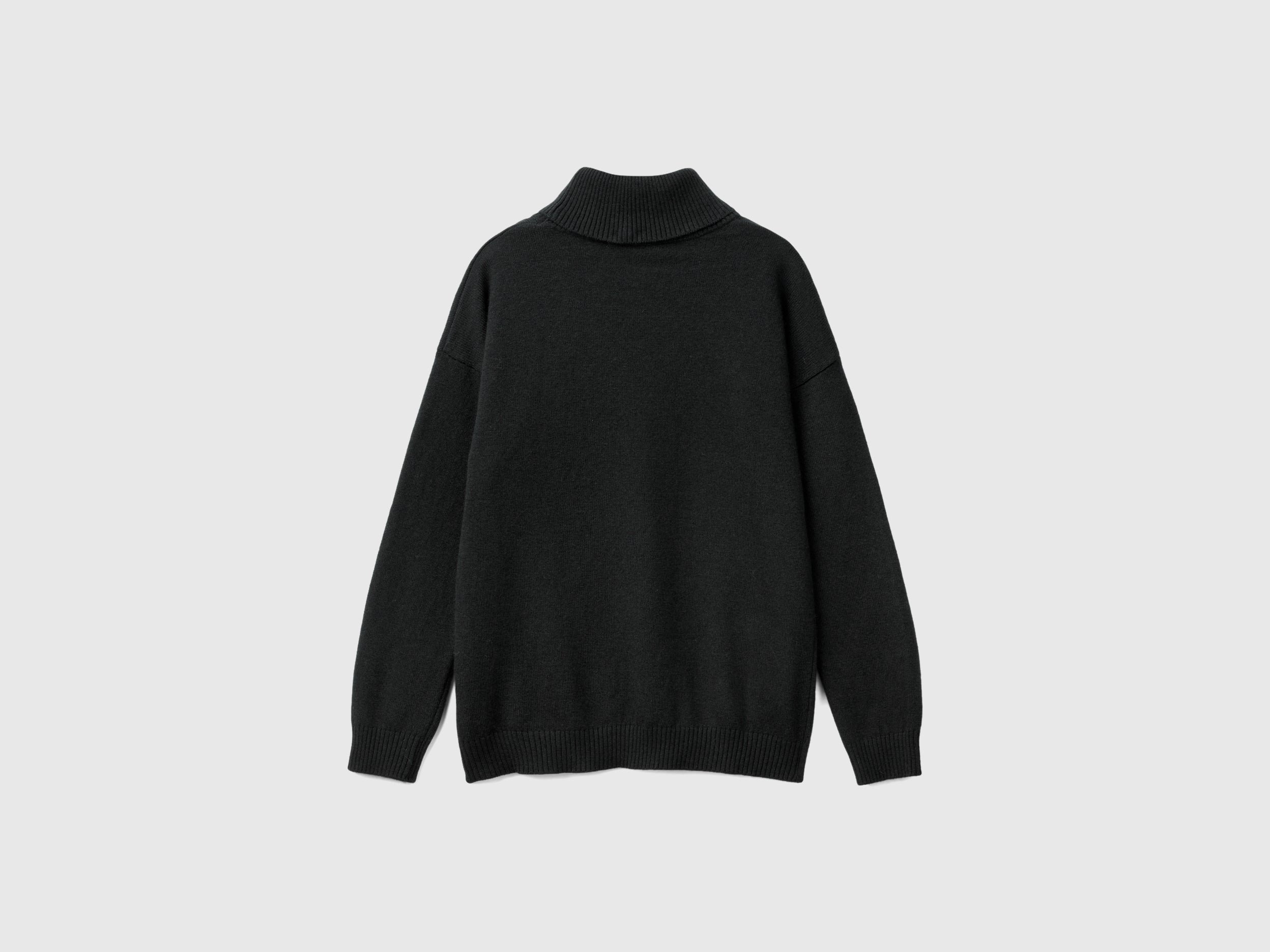 United Colors of Benetton Maglione dolcevita cashmere lana donna
