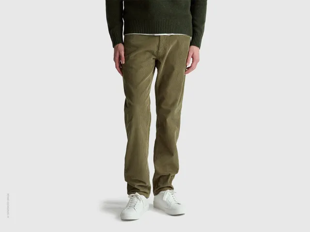 United Colors of Benetton Trousers Pantaloni Velluto Cotone