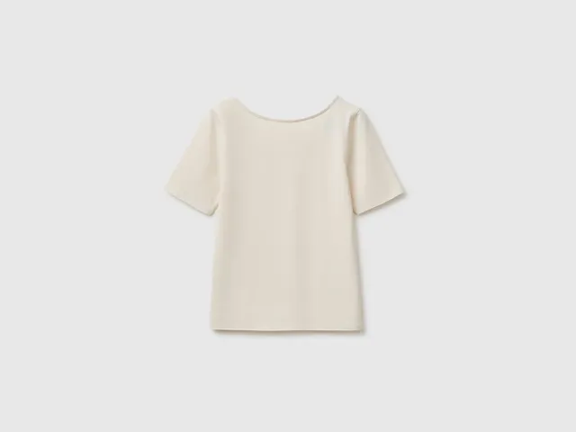 United Colors of Benetton T-Shirts T-shirt Reversibile Cotone Slim