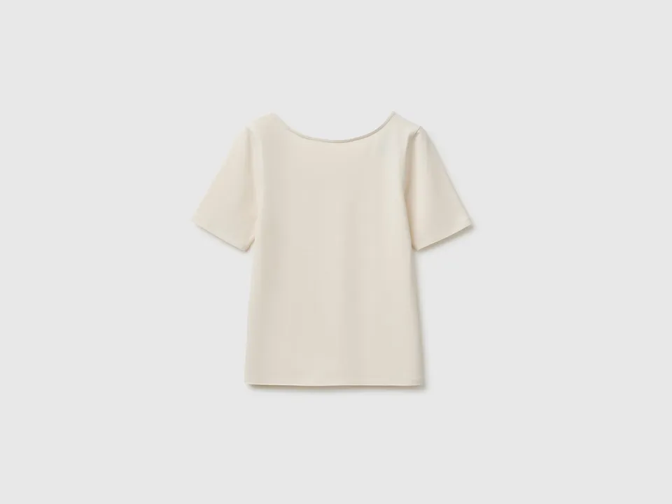 United Colors of Benetton T-Shirts T-shirt Reversibile Cotone Slim