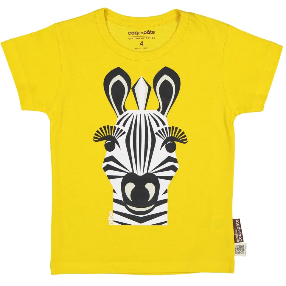 Kocarcia Coq en Pâte Maglietta Zebra Cotone Bio 6 anni