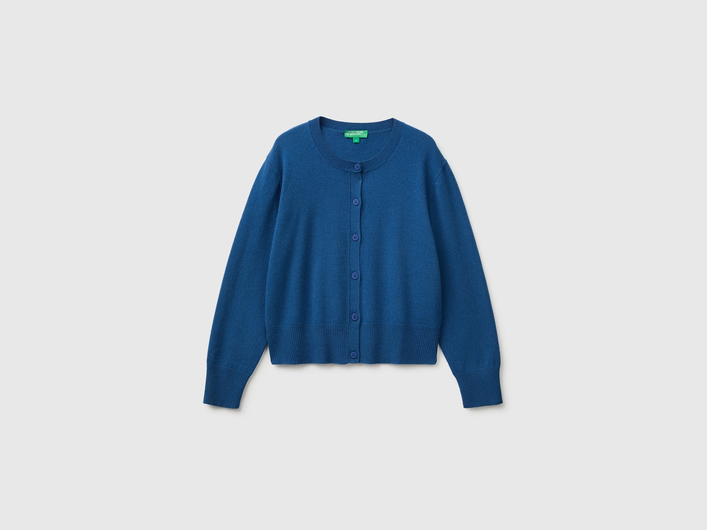 United Colors of Benetton Cardigan Cashmere Lana Donna Girocollo