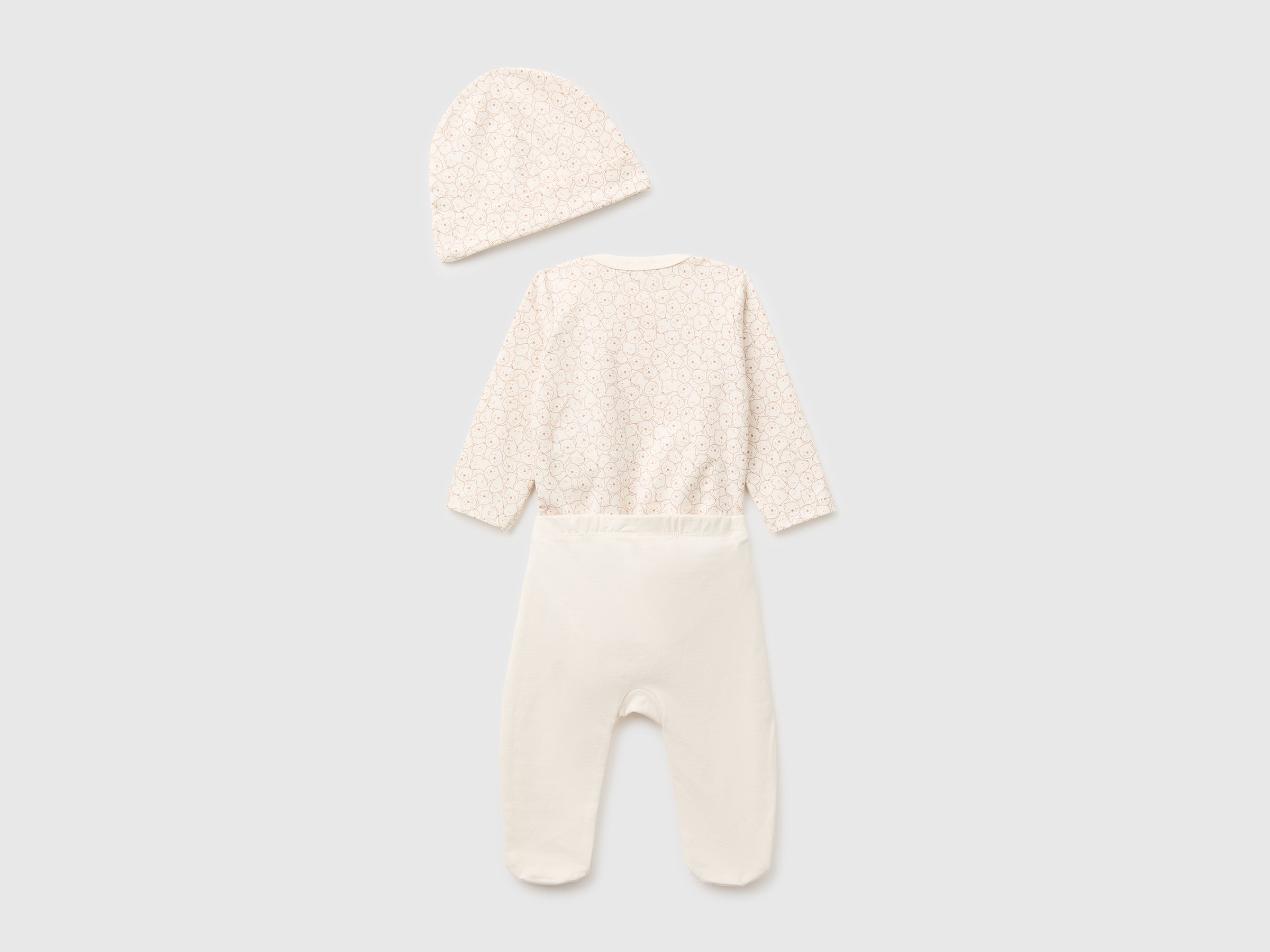 United Colors of Benetton Set body pantaloni cappello cotone 62