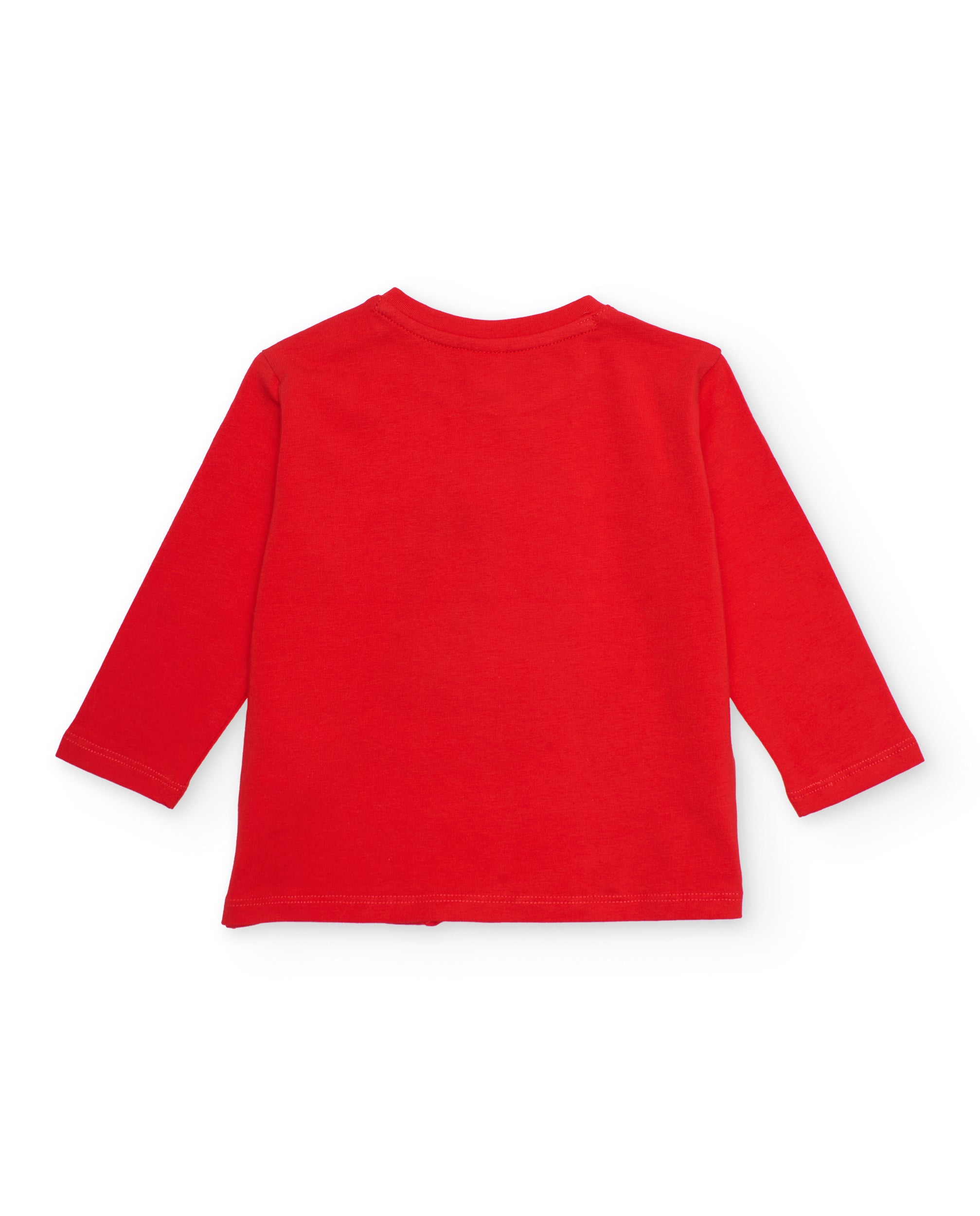 TucTuc Magliette t-shirt bambina rosso love you asimmetrica