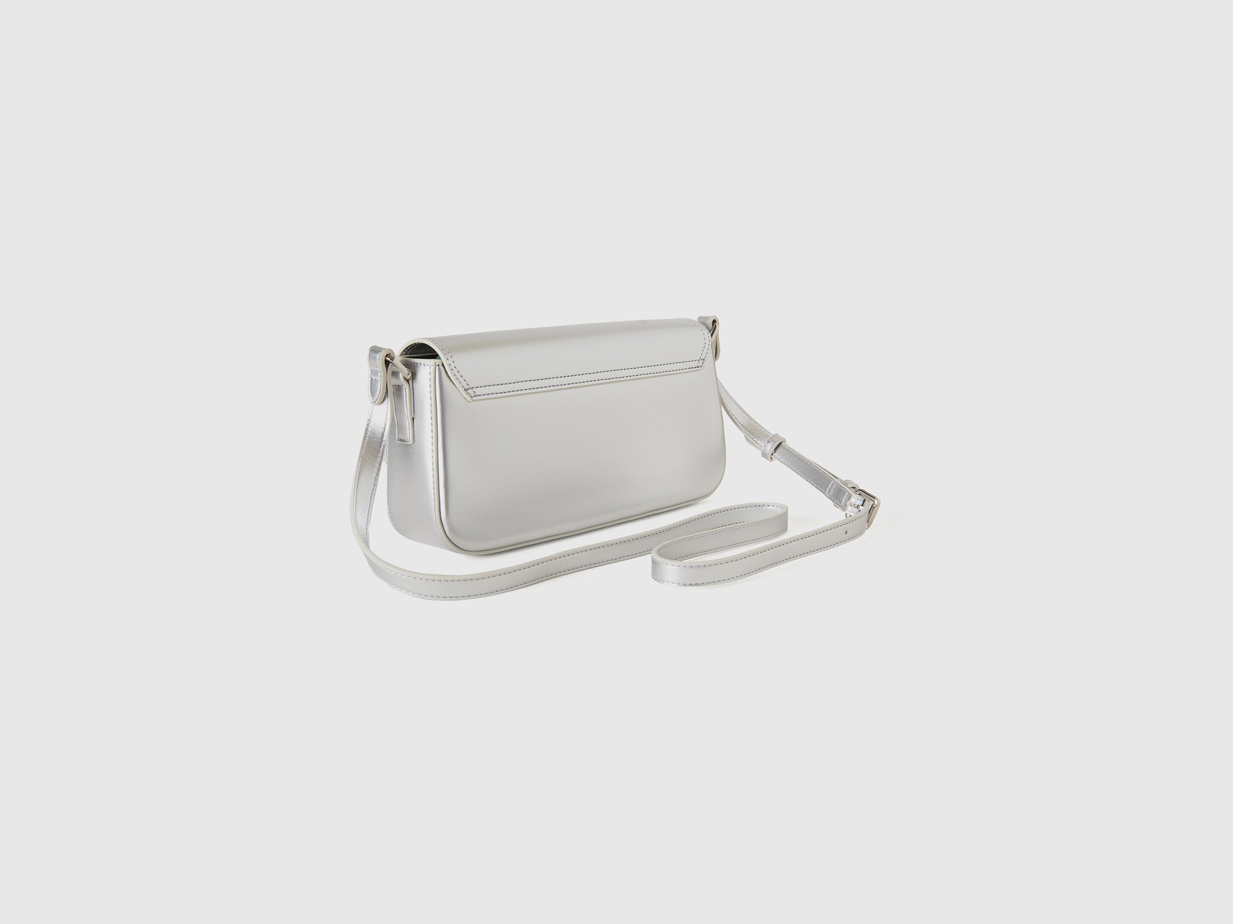 United Colors of Benetton Patent Baguette Bag borsa donna vernice OS