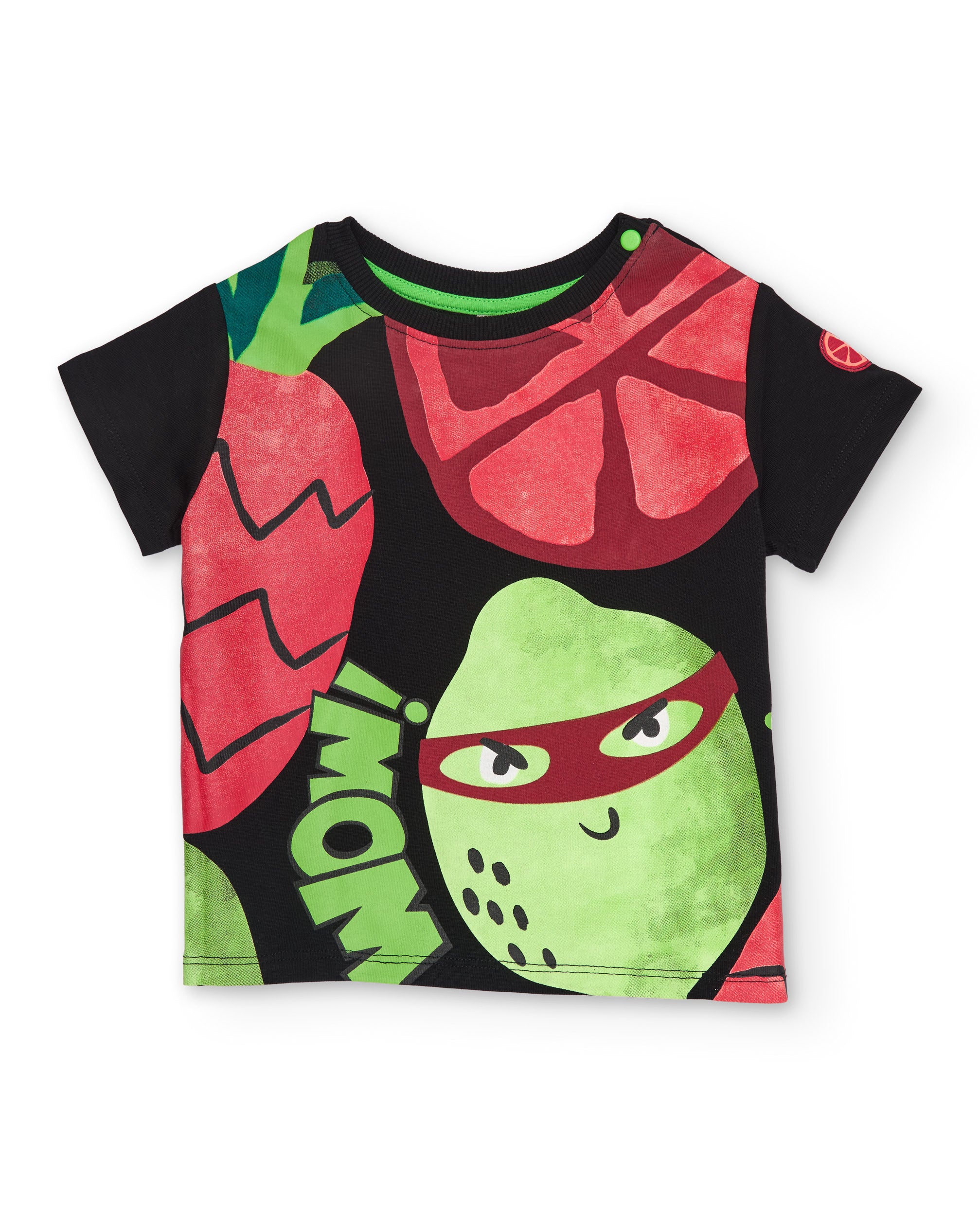 TucTuc Magliette t-shirt bimbo nero stampa frutta