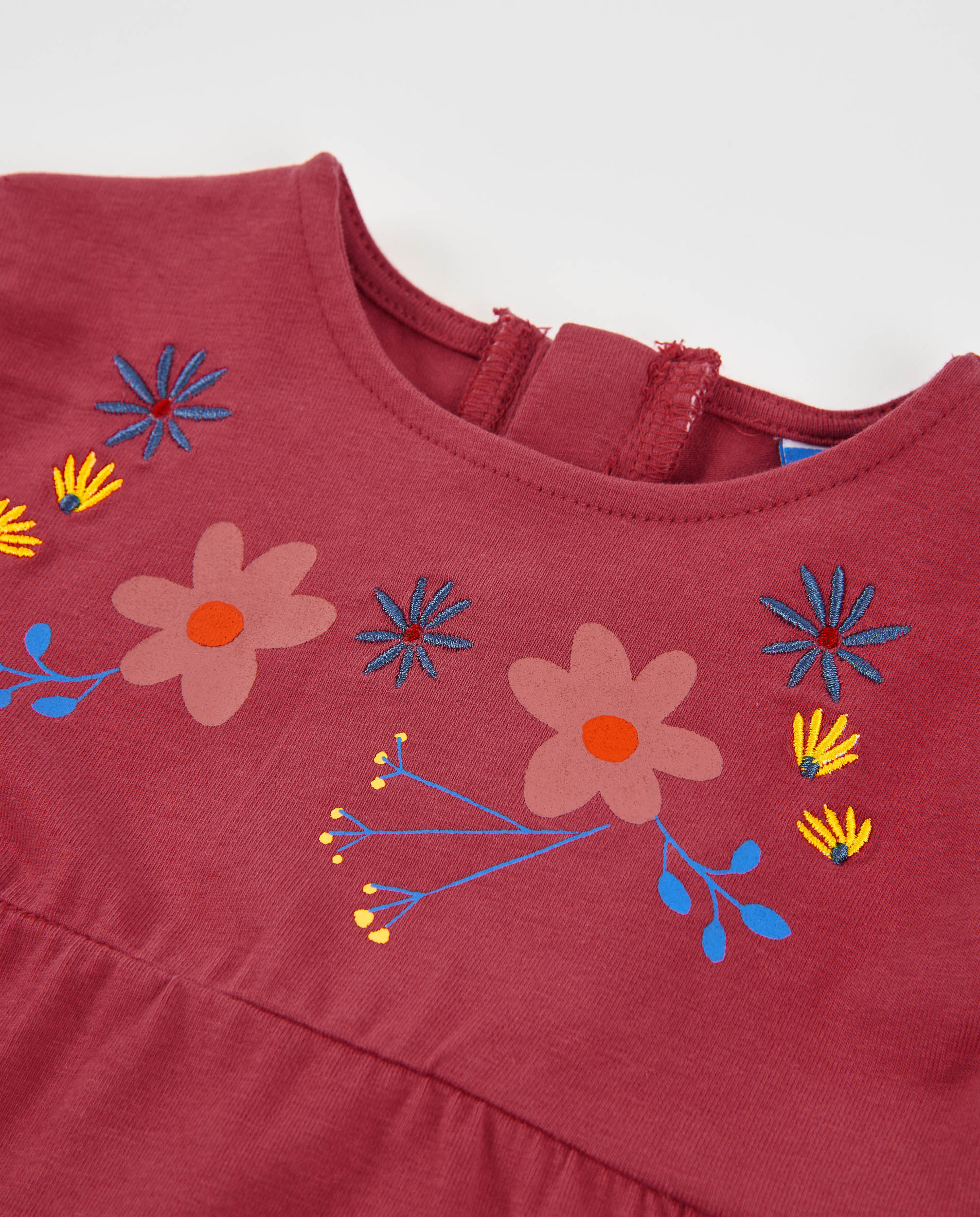 TucTuc Magliette Maglia bimba bordeaux floreale