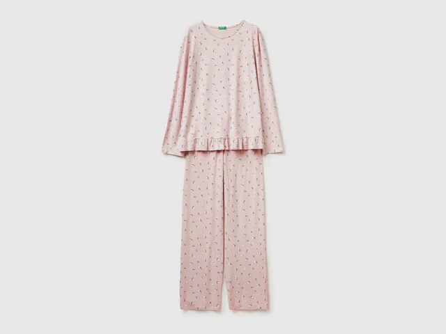 United Colors of Benetton Pigiama Modal M Fantasia Floreale