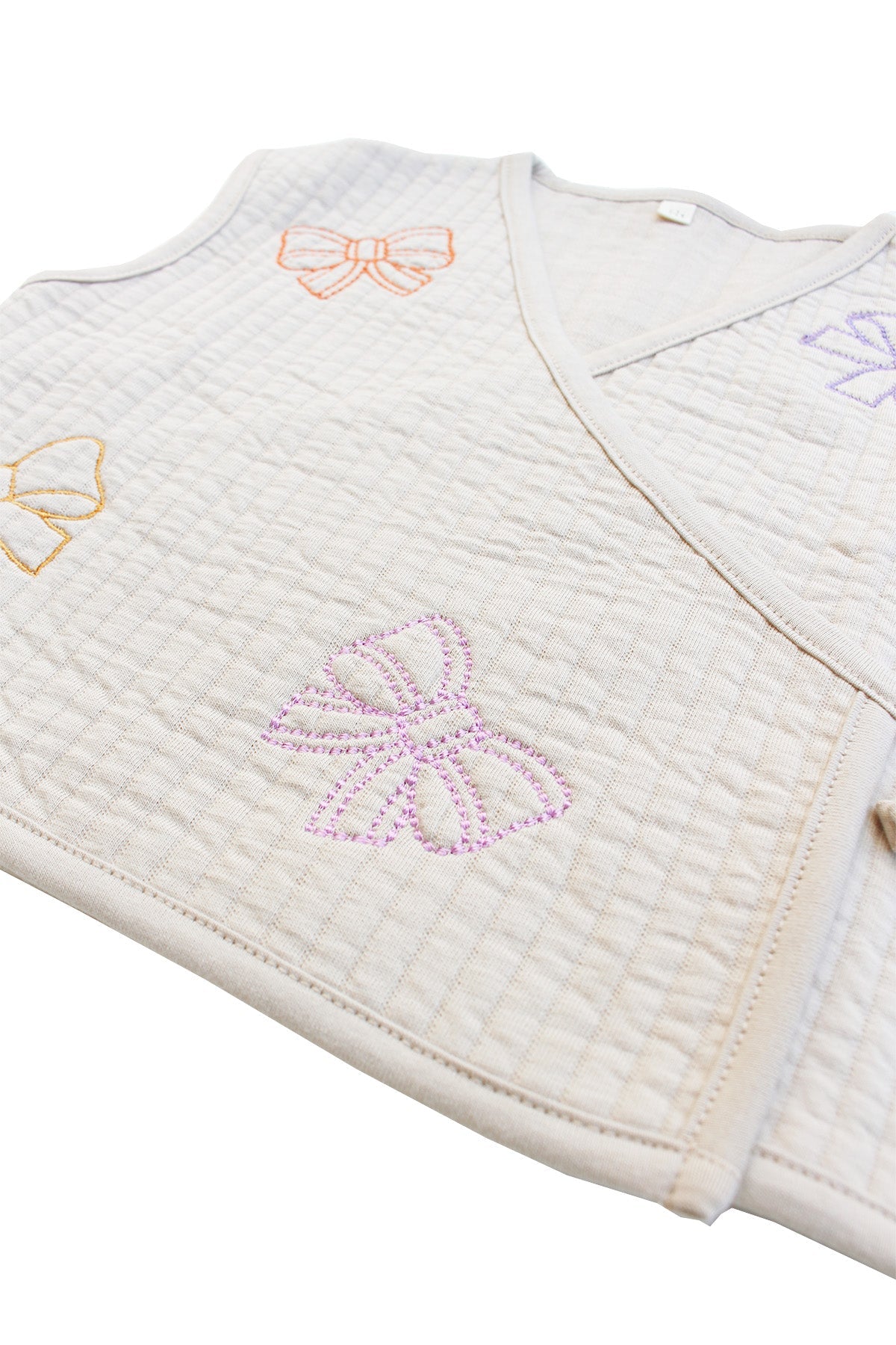 Miela Kids gilet fiocchi trapuntato mamma figlia cotone