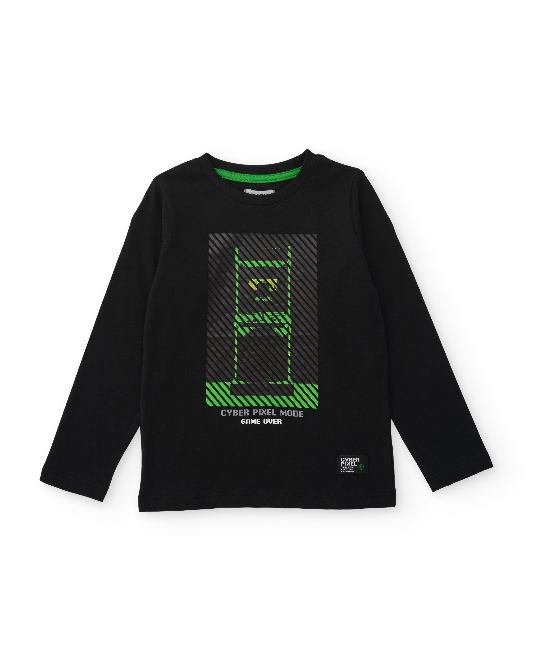 TucTuc Magliette T-Shirt Bambino Nero Arcade Cotone