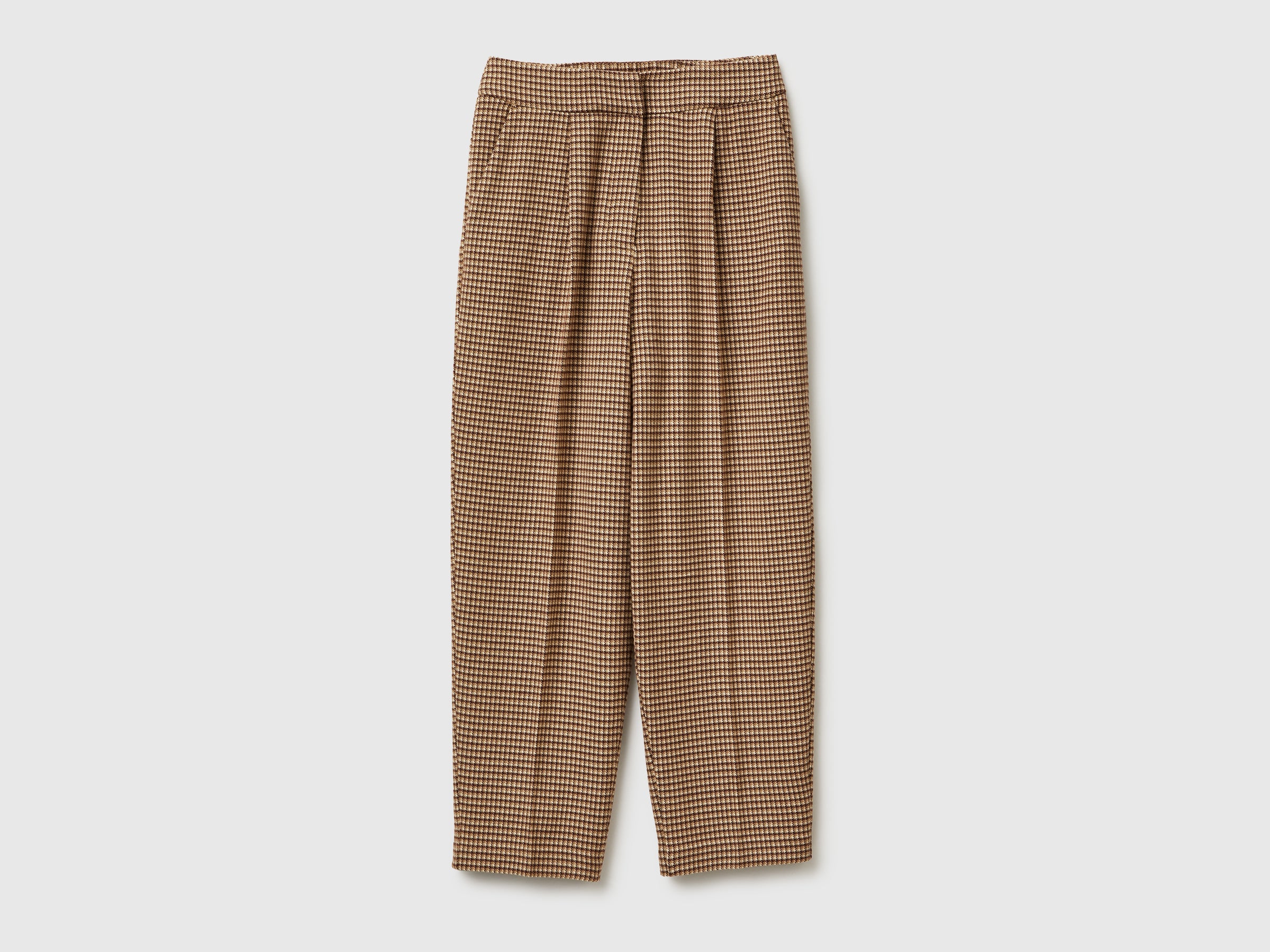 United Colors of Benetton Trousers Pantaloni Flanella Pied-de-Poule