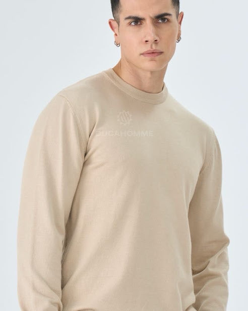 Sottosopra ANW86203 maglioncino uomo girocollo viscosa nero
