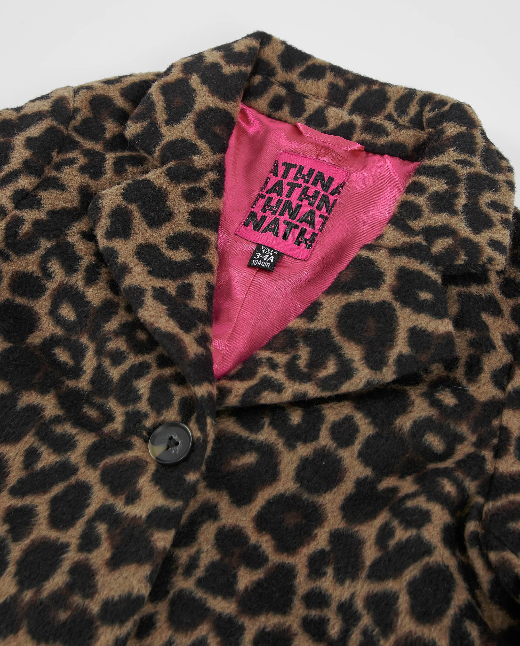 TucTuc Cappotti Bambina Animalier Marrone Bottoni