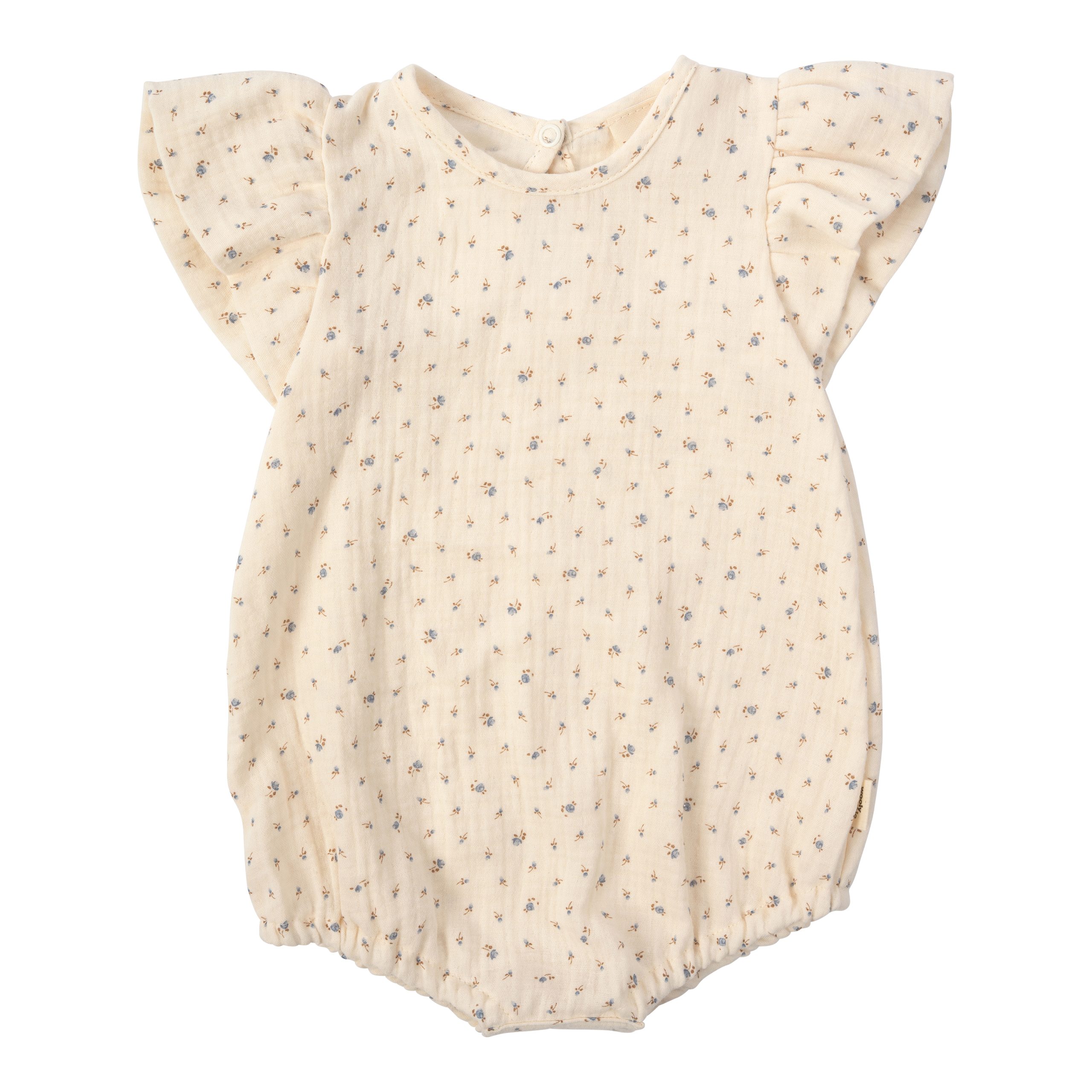 Woolly Organic Muslin Romper pagliaccetto neonato cotone bio