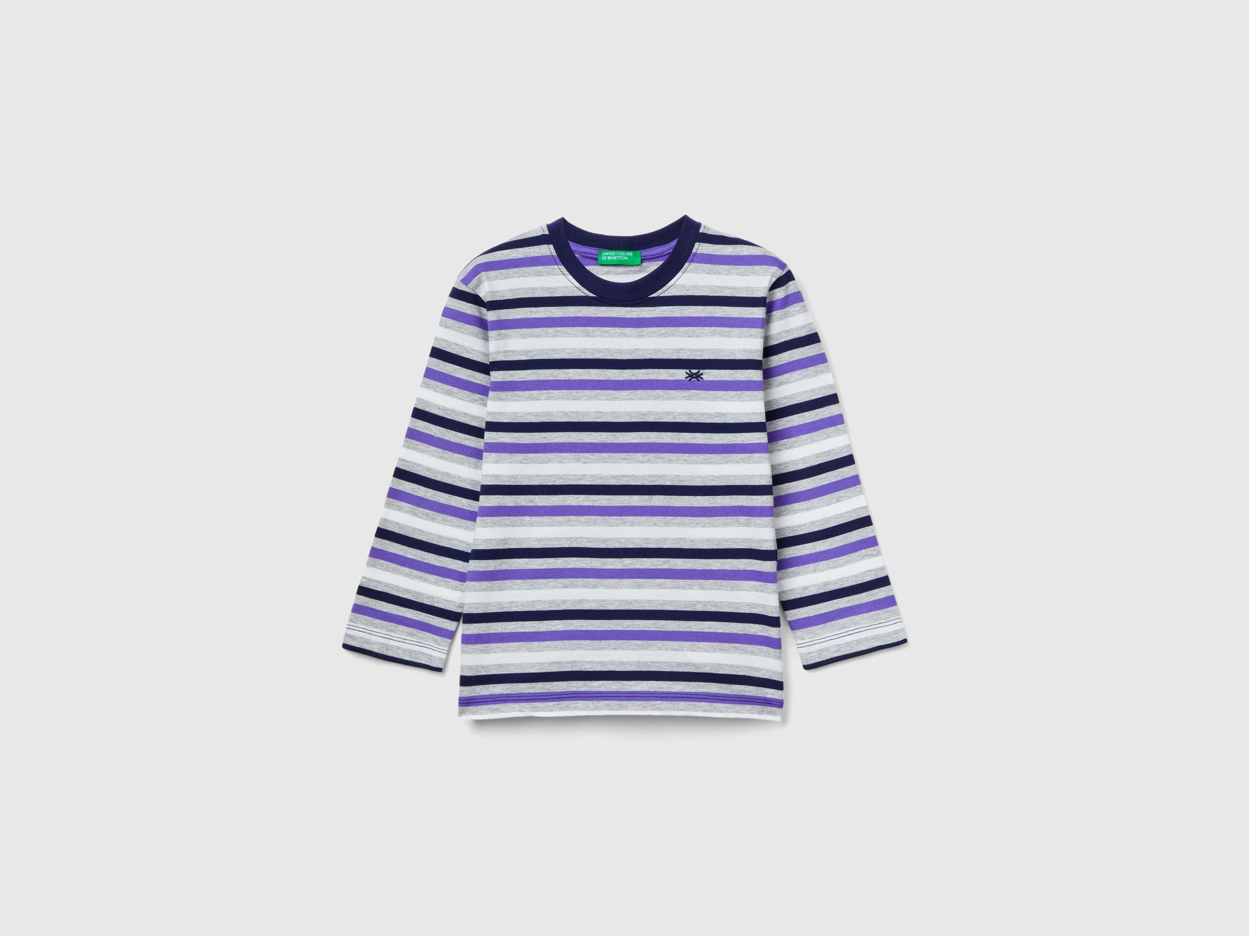 United Colors of Benetton Maglietta righe cotone bimbo manica lunga