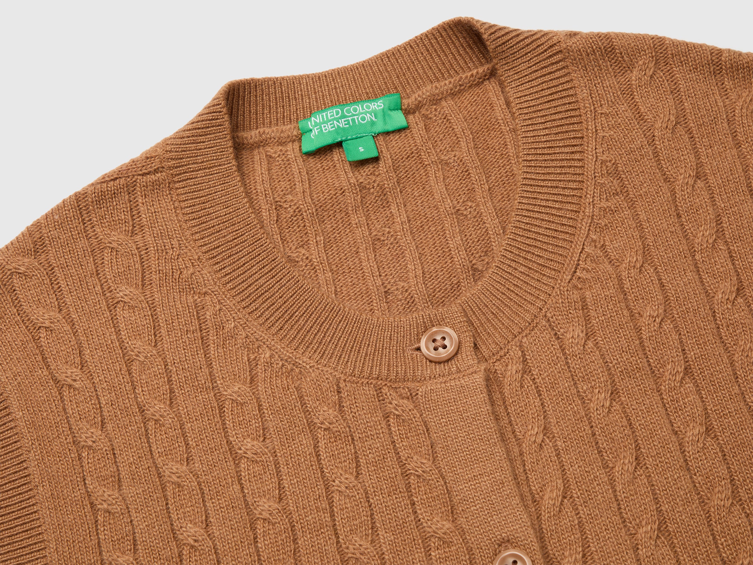 United Colors of Benetton gilet trecce lana cashmere M