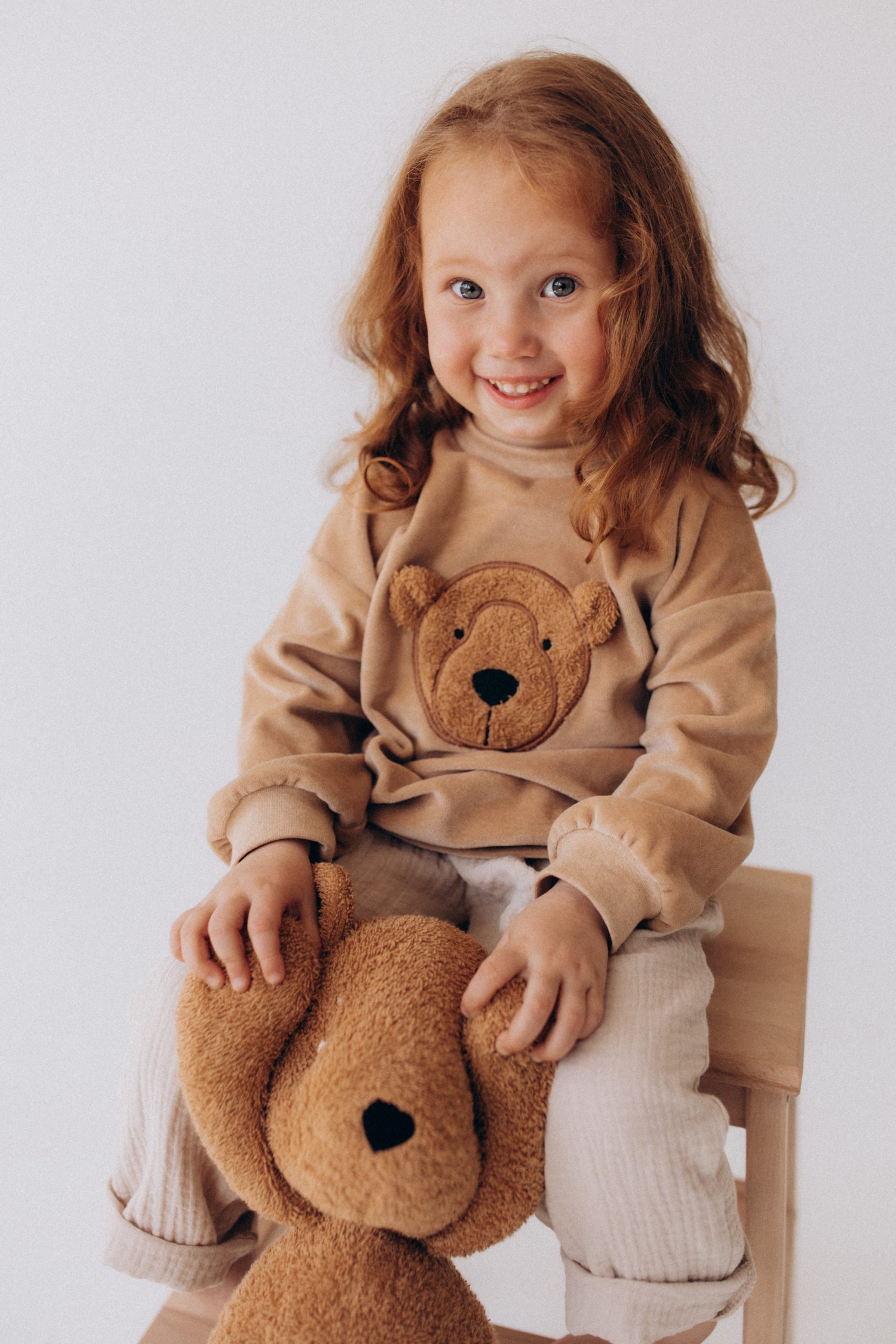 Woolly Organic Embroidered Sweater Maglione Bimbo Bio