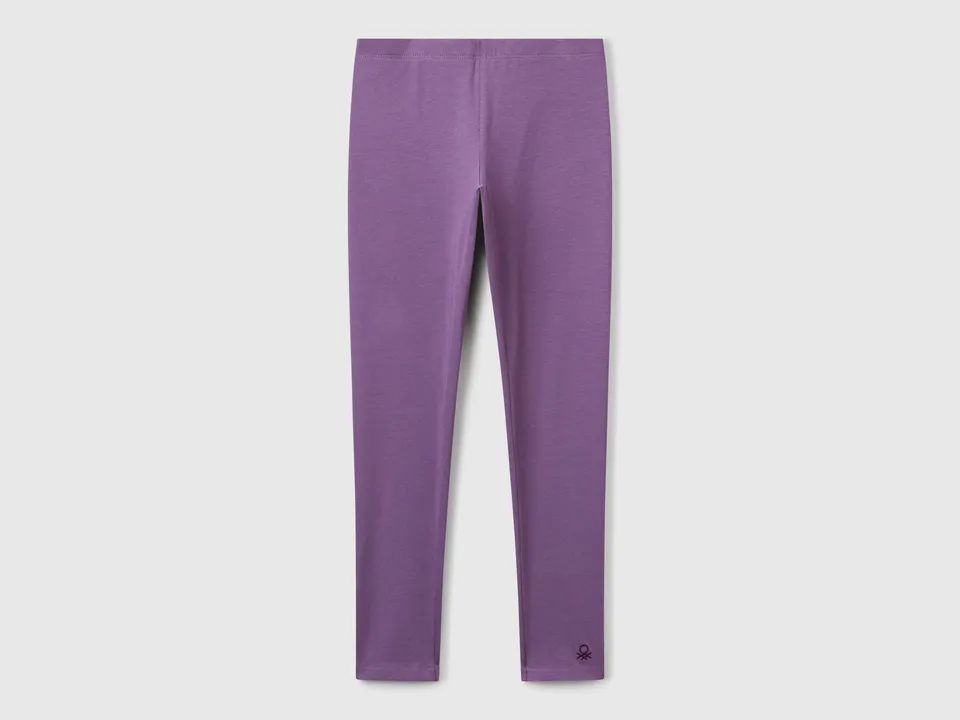 United Colors of Benetton Trousers Leggings cotone elasticizzato logo