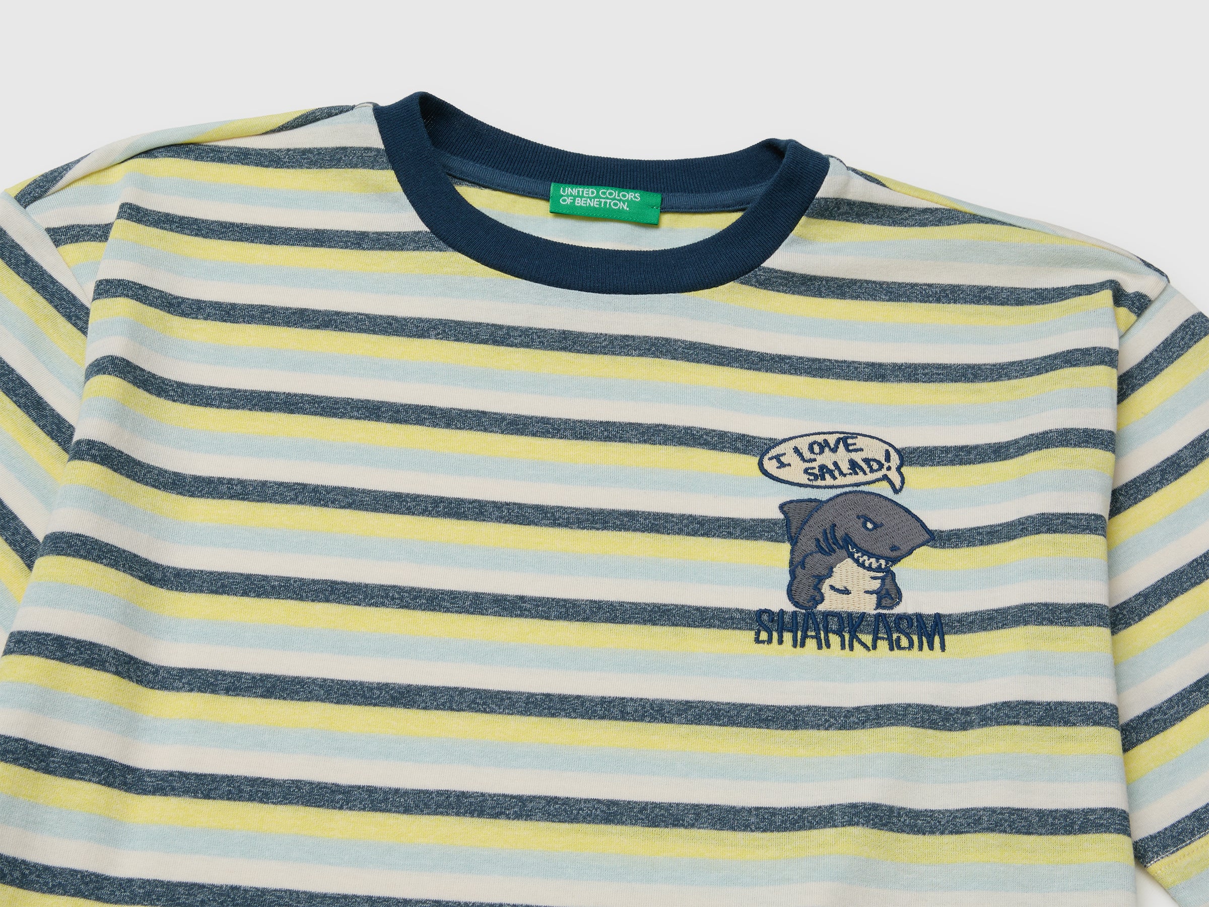 United Colors of Benetton T-Shirts T-shirt righe oversize cotone M