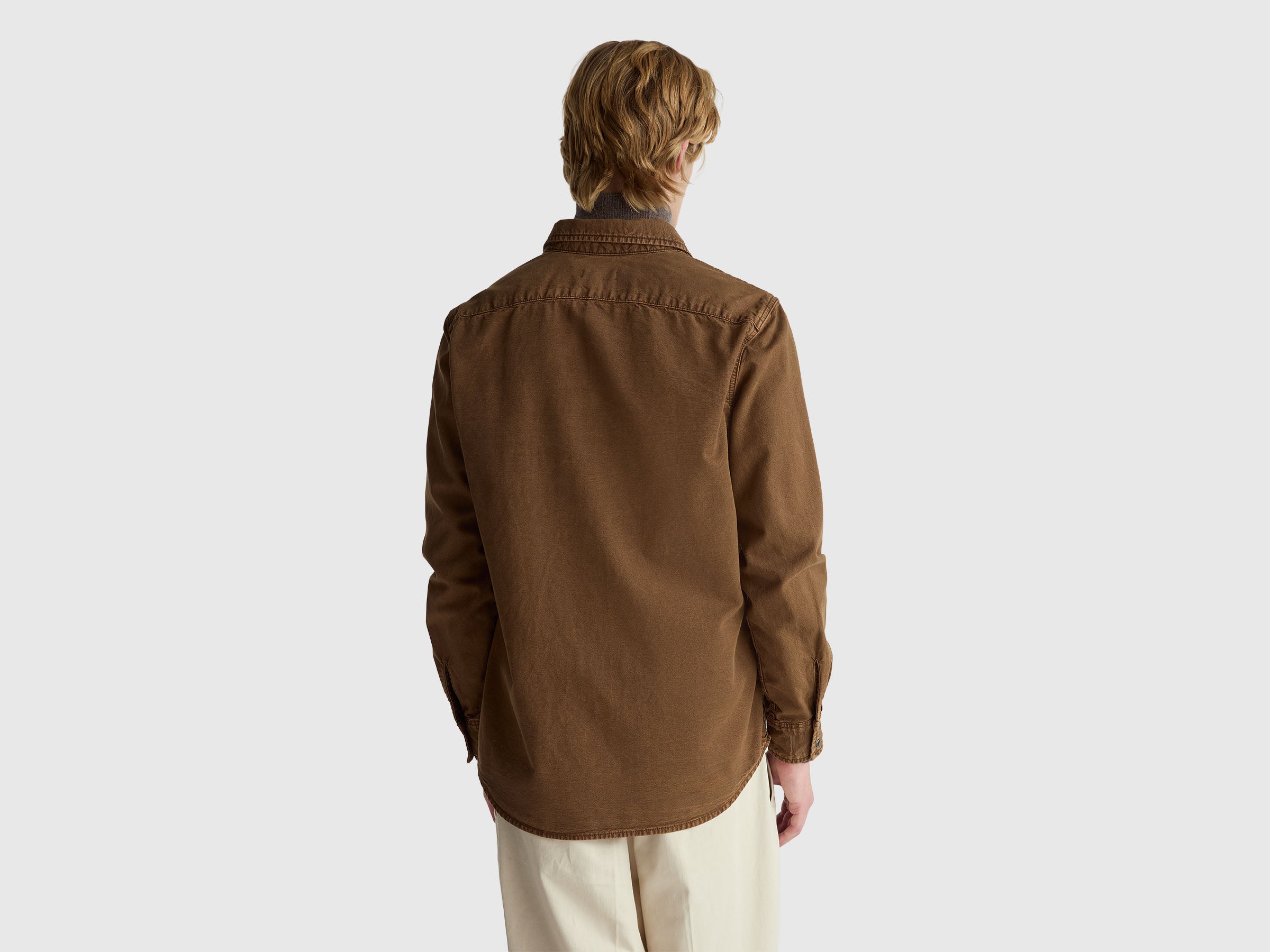 United Colors of Benetton Shirts Slim shirt camicia cotone slim