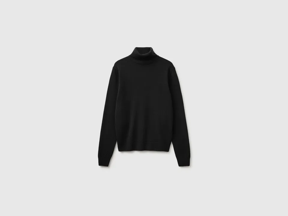United Colors of Benetton Turtleneck 100% Merino maglione M lana