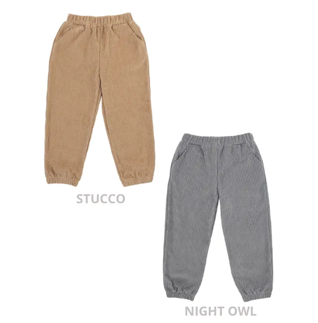 Woolly Organic Cord Velour pantaloni bimbo in cotone bio