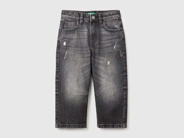 United Colors of Benetton jeans balloon denim cotone taglia 82