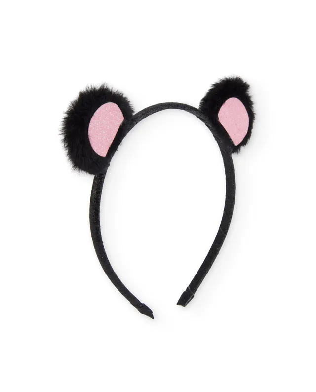 TucTuc Accessori cerchietto bambina nero orecchie peluche
