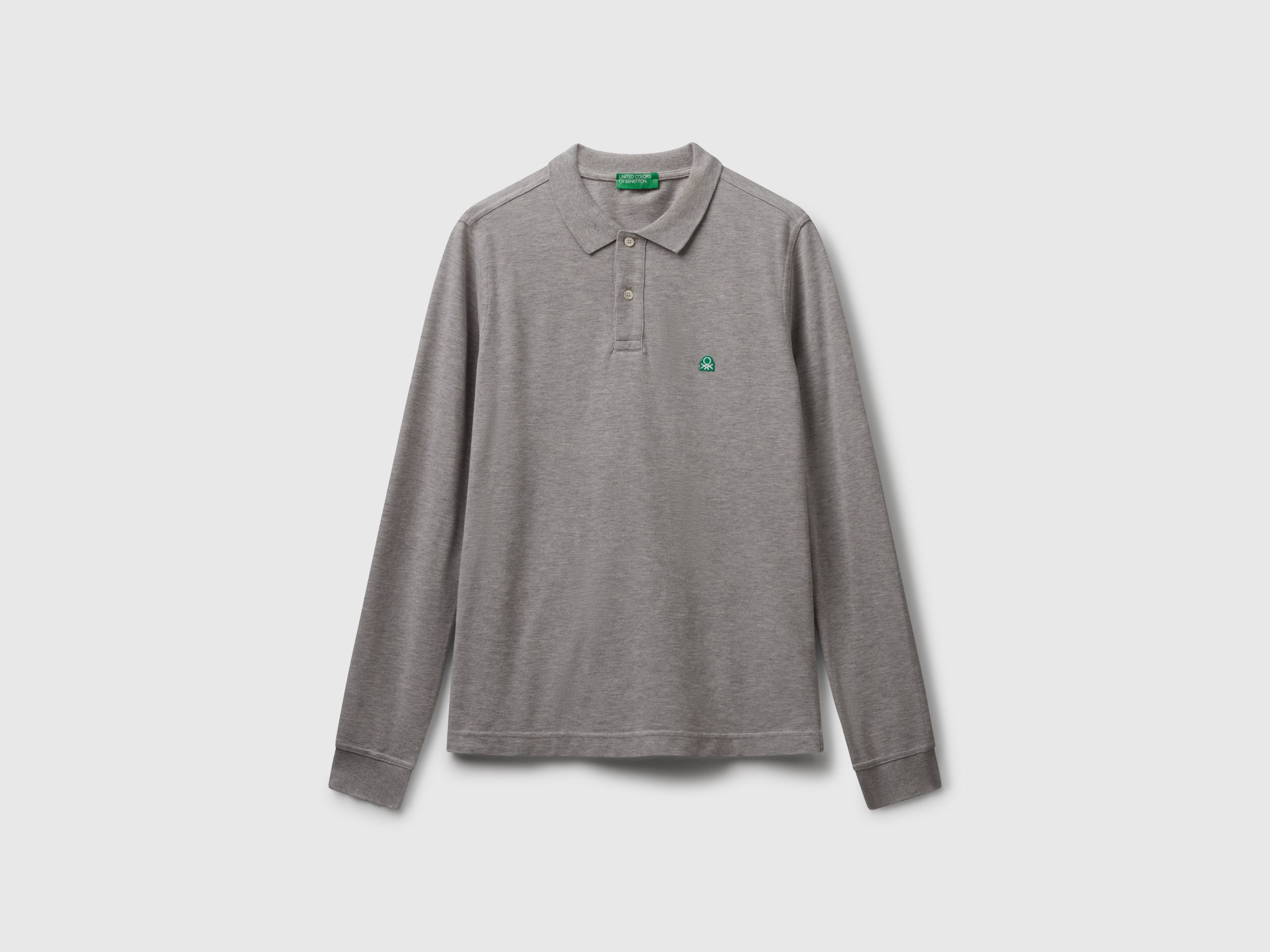 United Colors of Benetton Polo Manica Lunga Cotone Bio Taglia M