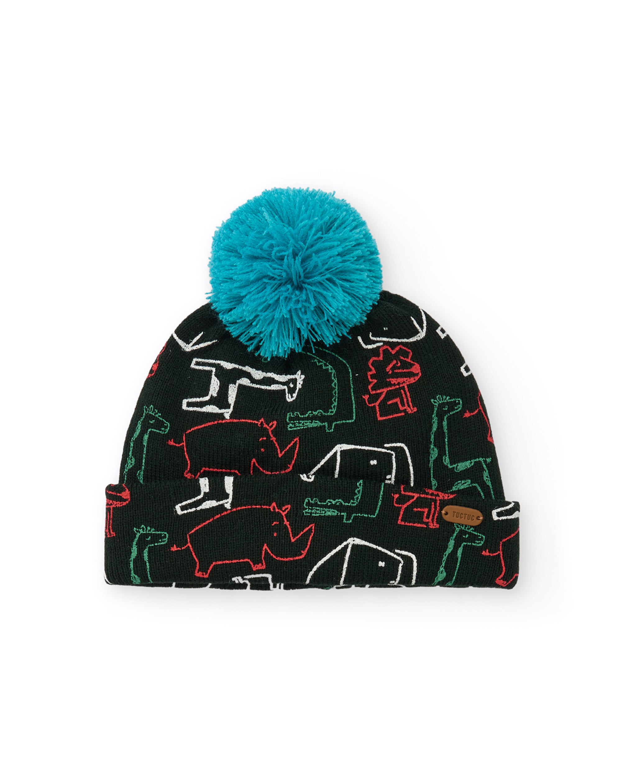 TucTuc Accessori Berretto Bimbo Verde 50 Maglia Animali