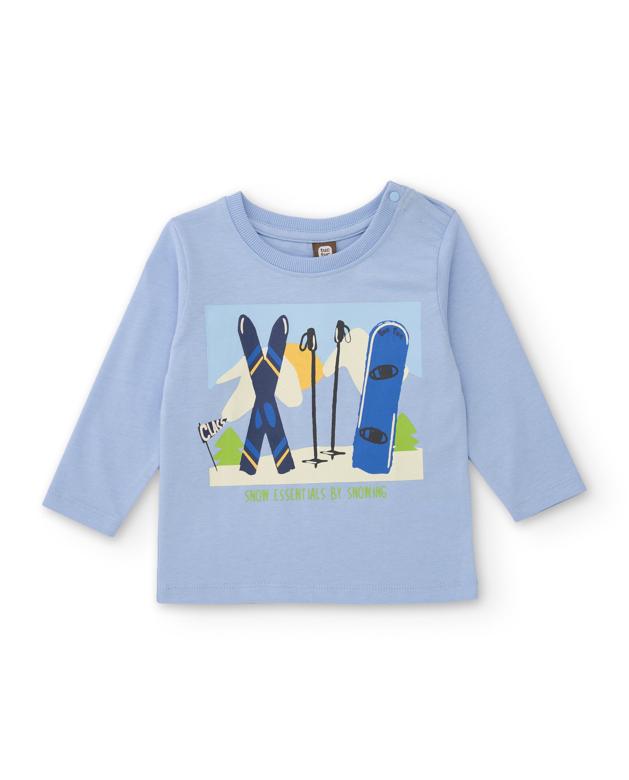 TucTuc Magliette maglia bambino azzurro sci maniche lunghe 2A