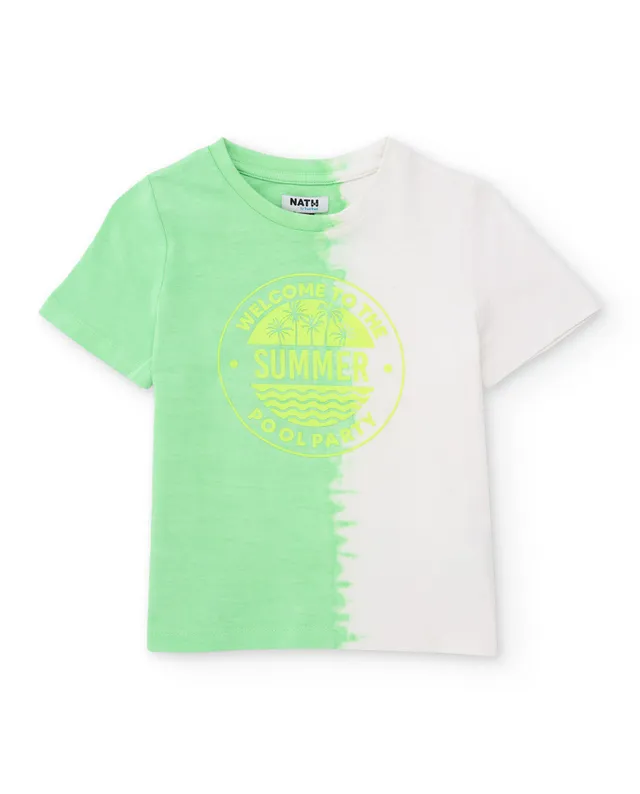 TucTuc Magliette t-shirt bambino verde sfumato
