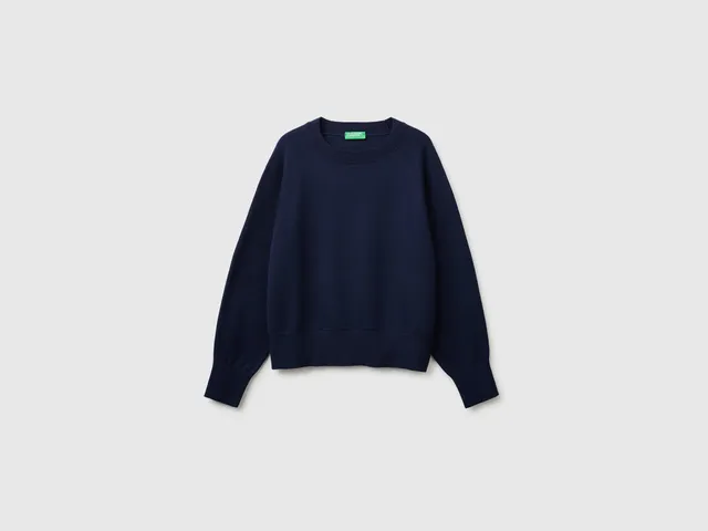 United Colors of Benetton maglione girocollo manica palloncino taglia S