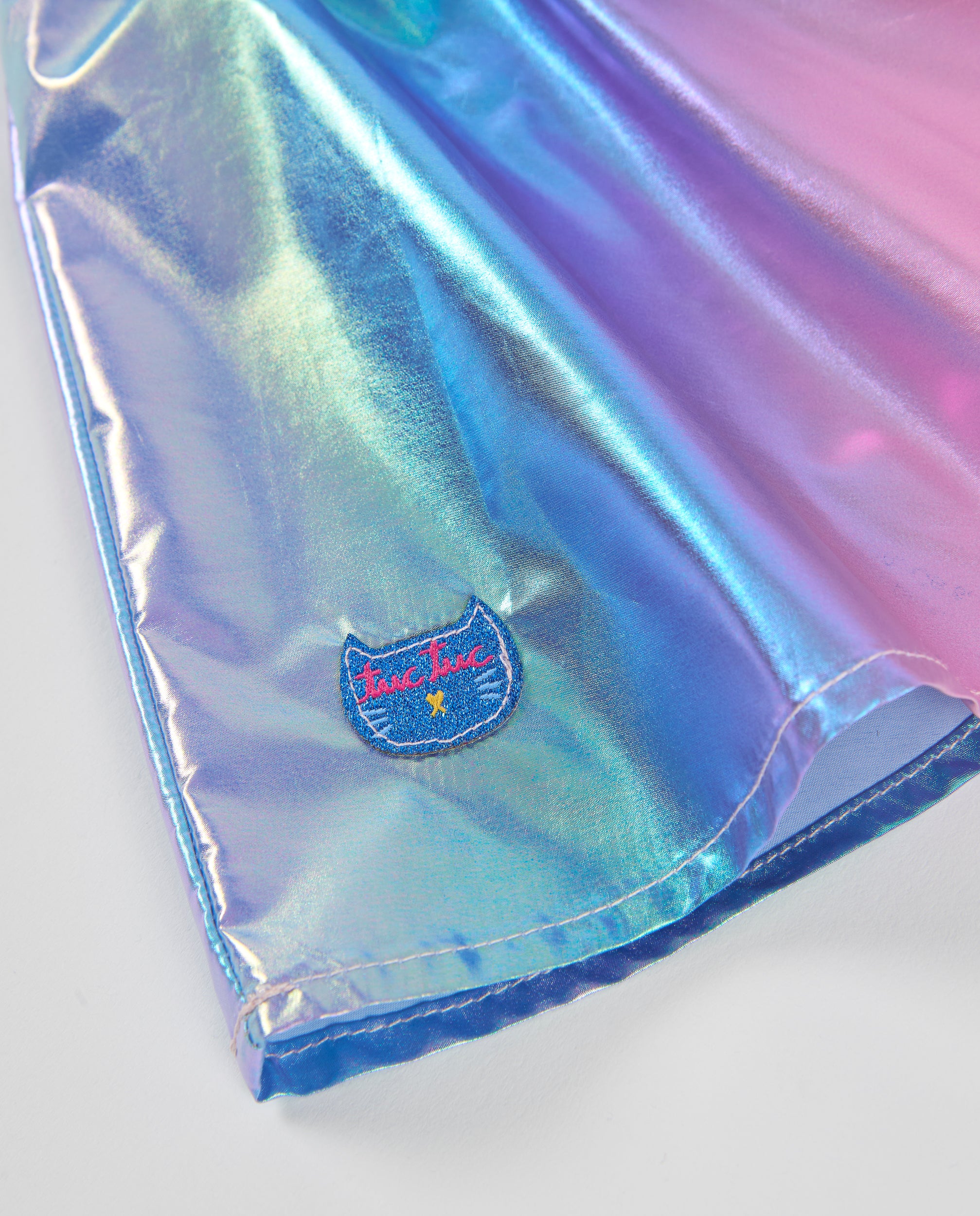 TucTuc Gonne Gonna Bambina Olografica Azzurro Chiaro Brillante