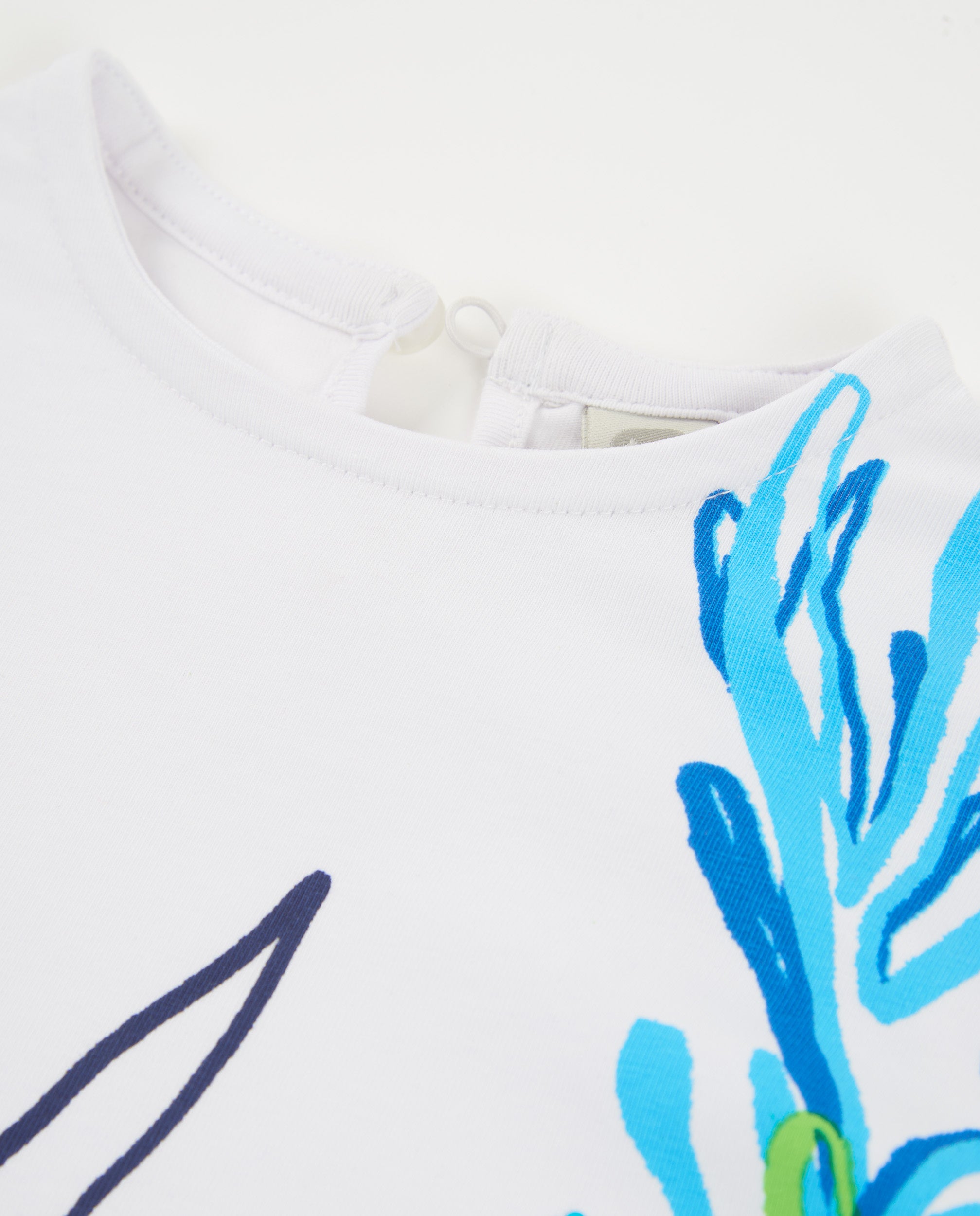 TucTuc Magliette T-shirt bambina maglia bianca stampa marina